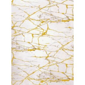 Tapis MARBRE Jaune, Dimension: 80x150