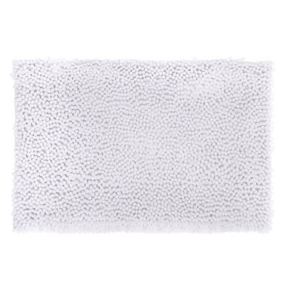 Tapis maxi chenille blanc 50X80 - 5five