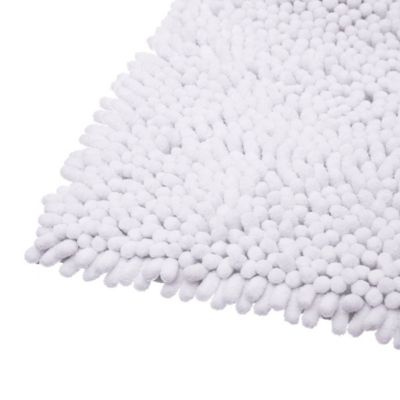 Tapis maxi chenille blanc 50X80 - 5five