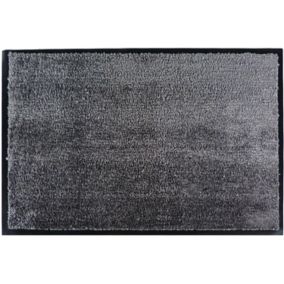 Tapis microfibre gris 60 x 40 cm Sweetsol
