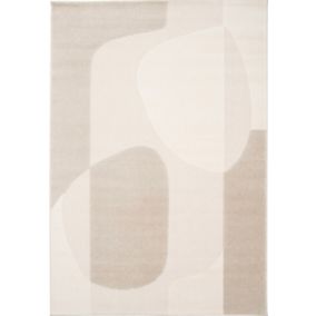 Tapis moderne Brera beige clair L.170 x l.120 cm Balta