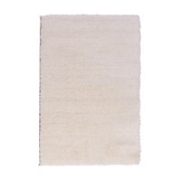 Tapis moderne Cocoon blanc l.60 x L.90 cm