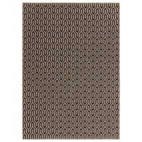 Tapis moderne en jute et coton LATTICE