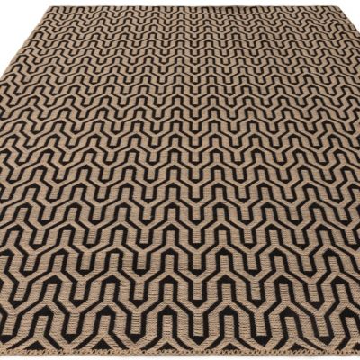 Tapis moderne en jute et coton LATTICE