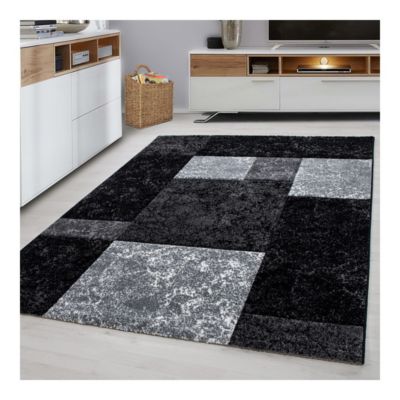 Tapis moderne en polypropylène AlloTapis Nastasia 170x120 CM - Noir