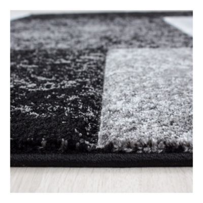 Tapis moderne en polypropylène AlloTapis Nastasia 170x120 CM - Noir