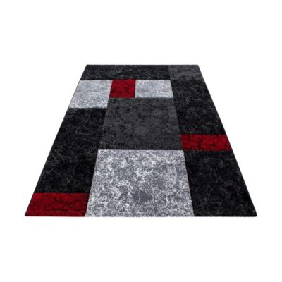 Tapis moderne en polypropylène AlloTapis Nastasia 170x120 CM - Rouge