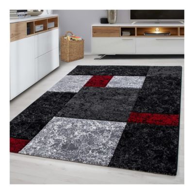 Tapis moderne en polypropylène AlloTapis Nastasia 170x120 CM - Rouge