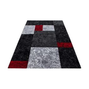 Tapis moderne en polypropylène AlloTapis Nastasia 300x80 CM - Rouge