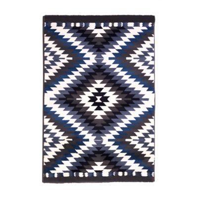 Tapis moderne Gypsy bleu l.100 x L.150 cm