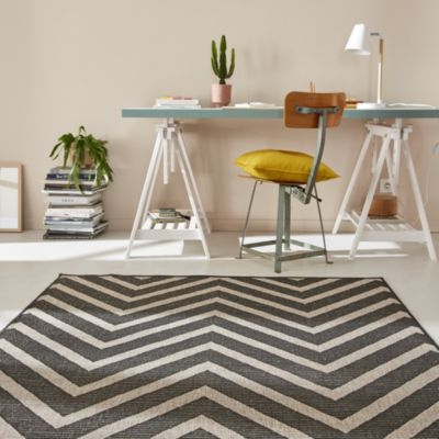 Tapis moderne Tempo chevrons l.150 x H.200 cm