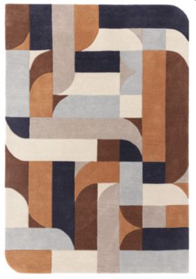 Tapis moderne tufté main en laine JINGA 160x230 cm