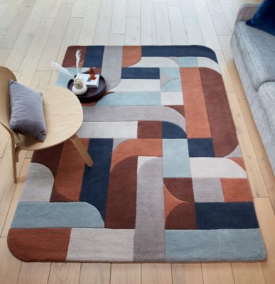 Tapis moderne tufté main en laine JINGA 160x230 cm