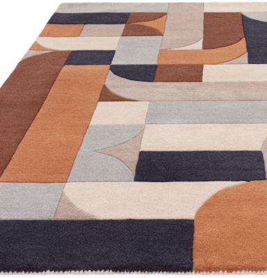 Tapis moderne tufté main en laine JINGA 160x230 cm