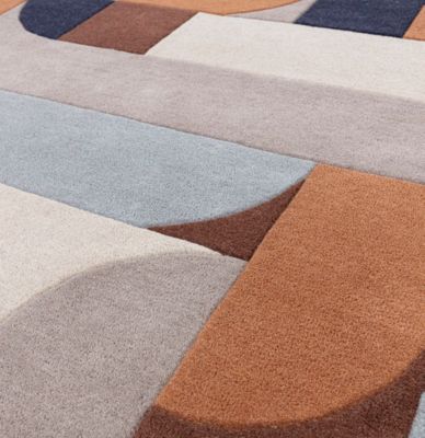 Tapis moderne tufté main en laine JINGA 160x230 cm