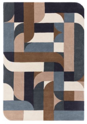 Tapis moderne tufté main en laine JINGA 160x230 cm