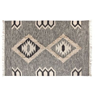 Tapis motif aztèque en coton 180x120 cm