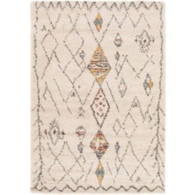 Tapis motif berbère - Empreinte - Multicolore - 120 x 170 cm