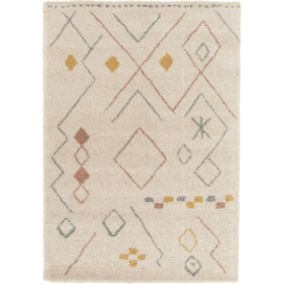 Tapis motif berbère - Sakari - Couleurs pastel - 160 x 230 cm