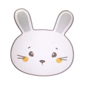 Tapis Mousse Enfant "Lapin" 75x80cm Blanc