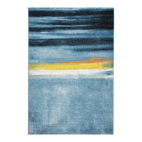 Tapis multicolore abstrait à courtes mèches abstrait Plymouth 230x160 CM - Multicolore