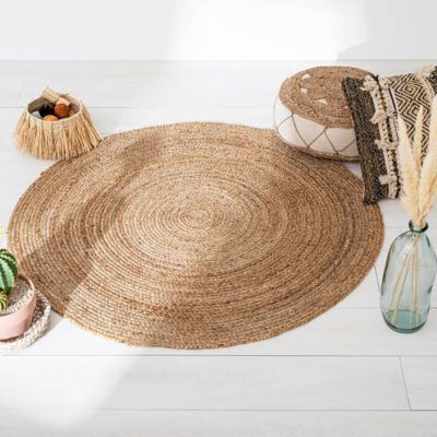 Tapis "Natura" en jute D120cm - Atmosphera Créateur d'intérieur
