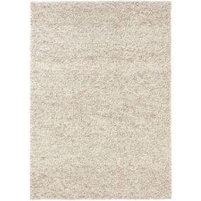 Tapis naturel en laine - Scandinave - Beige - 120 x 170 cm