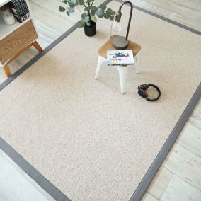 Tapis naturel en pure laine - Latoon grège - Ganse grise - 140 x 200 cm