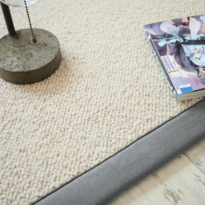 Tapis naturel en pure laine - Latoon grège - Ganse grise - 200 x 290 cm