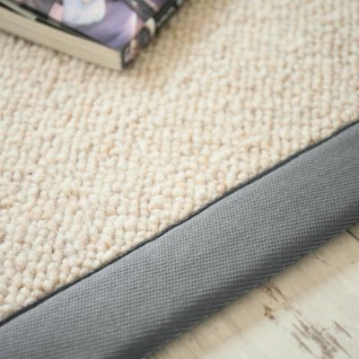Tapis naturel en pure laine - Latoon grège - Ganse grise - 200 x 290 cm