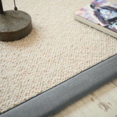 Tapis naturel en pure laine - Latoon grège - Ganse grise - 200 x 290 cm