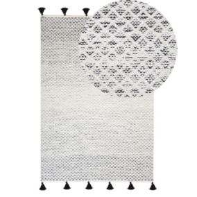 Tapis noir et blanc 140 x 200 cm GEMLIK