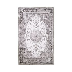 Tapis noir et blanc 160 x 230 cm