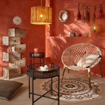 Tapis "Nomade" en coton D120 cm - Atmosphera