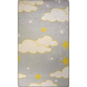 Tapis NUAGE Gris/Jaune, Dimension: 120x160