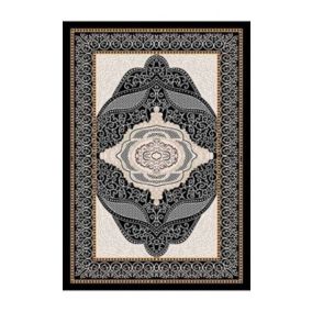 Tapis OTTOMAN Noir, Dimension: 80x150