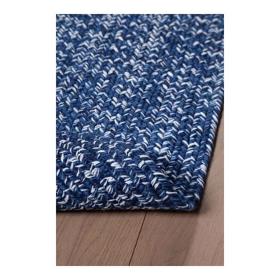 Tapis oval plat intérieur et extérieur design Tasy 120x60 CM - Bleu