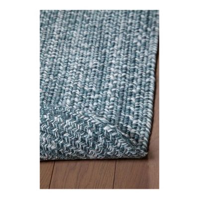 Tapis oval plat intérieur et extérieur design Tasy 200x60 CM - Aqua