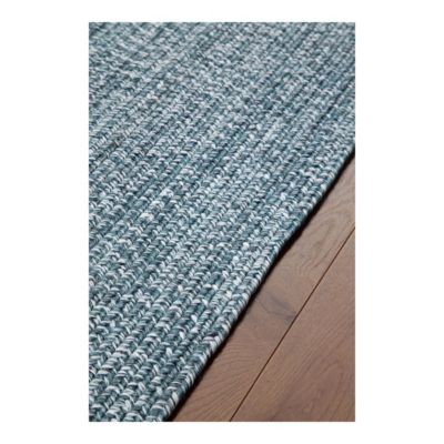 Tapis oval plat intérieur et extérieur design Tasy 200x60 CM - Aqua