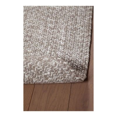 Tapis oval plat intérieur et extérieur design Tasy 200x60 CM - Beige