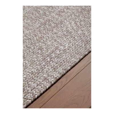 Tapis oval plat intérieur et extérieur design Tasy 200x60 CM - Beige