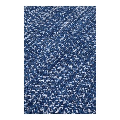 Tapis oval plat intérieur et extérieur design Tasy 200x60 CM - Bleu