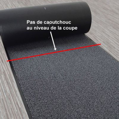Tapis paillasson pour porte d'entrée - Anthracite - 120 x 180 cm