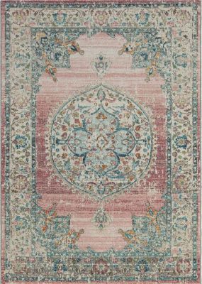 Tapis Palma extérieur Oriental, Rose, 200 x 290 cm