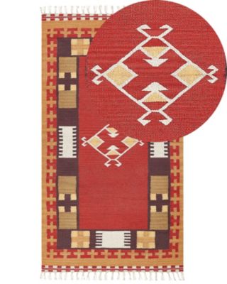 Tapis PARAKAR Multicolore 80 x 150 cm Coton Kilim