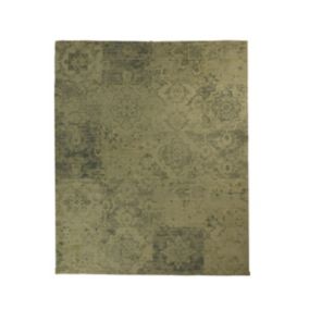 Tapis patchwork - 120x180 - beige/jaune/vert/bleu - polyester