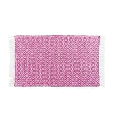 Tapis Pithaya - tapis rectangle à franges - Douceur d'Intérieur - Tapis  50 x 80