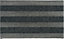 Tapis planches double grattage gris L.76 x l.46 cm