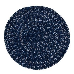 Tapis plat rond intérieur et extérieur moderne Arima 120x0 CM - Bleu