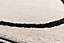 Tapis poil ras Chios L. 120 x l. 170 x ep. 2,2 cm blanc GoodHome